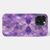 Etherele Amethist Stroom Elegante Abstract Paarse iPhone Hoesje (Achterkant horizontaal)