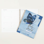 Etherele Blauwe Vlinder & Waterverf Esthetiek Planner (Display)