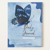 Etherele Blauwe Vlinder & Waterverf Esthetiek Planner (Achterkant)