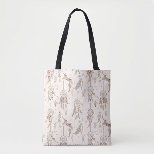 Etherele Boho Droomvanger Veren Celestiaal Tote Bag (Voorkant)