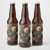 Etherele Dreiging – Gotisch Botanisch Ontwerp Bier Etiket (Flessen)