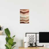 Etherele Drift - Zachte neutrale abstracte kunst Poster (Thuiskantoor)