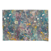 Etherele Droombloemen Abstracte Kunstontwerpen Kussensloop (Voorkant-Links)