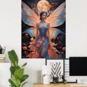 Etherele Elegantie Sprookjesposter Poster (Thuiskantoor)