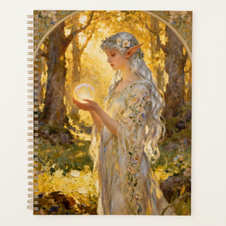 Etherele Elfenmaagd in Art Nouveau-stijl Planner