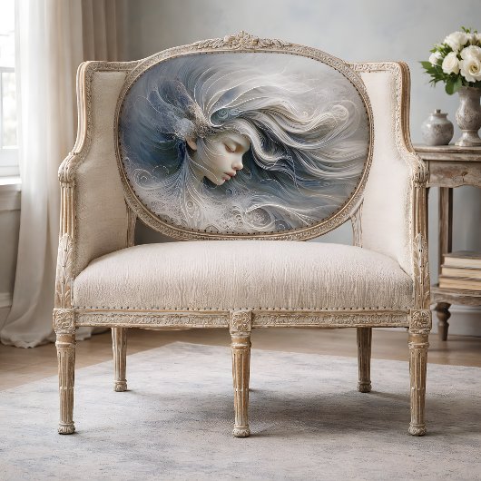 Etherele engel portret decoupage tissuepapier