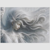 Etherele engel portret decoupage tissuepapier (Voorkant)