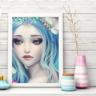 Etherele Fantasie Kunst   Mooie Fee Verjaardag Poster