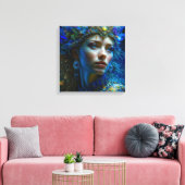 Etherele Fantasie Kunst Prinses Krijger Mystiek Canvas Afdruk (Insitu (Woonkamer))