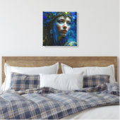 Etherele Fantasie Kunst Prinses Krijger Mystiek Canvas Afdruk (Insitu (Slaapkamer))