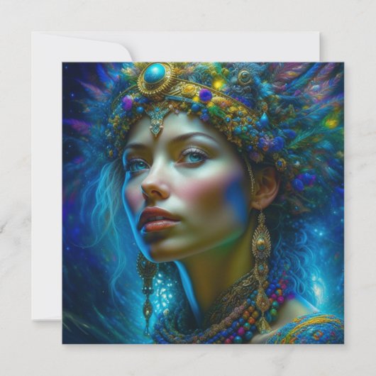 Etherele fantasiekunst Prinses krijger mooi (Voorkant)