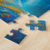 Etherele fantasiekunst Prinses krijger Mooi Legpuzzel (Zijkant)