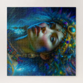 Etherele fantasiekunst Prinses krijger Mooi Legpuzzel (Horizontaal)
