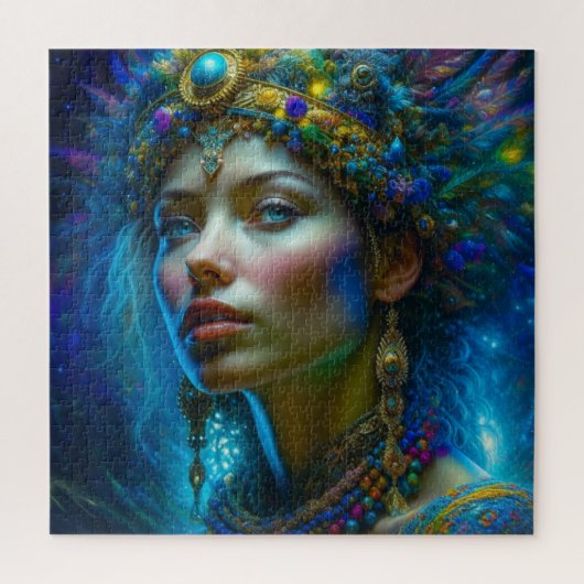 Etherele fantasiekunst Prinses krijger Mooi Legpuzzel (Verticaal)