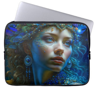 Etherele fantasiekunst Prinses krijger mystiek Laptop Sleeve