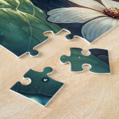 Etherele fee die slaapt op een paddestoel legpuzzel (Zijkant)