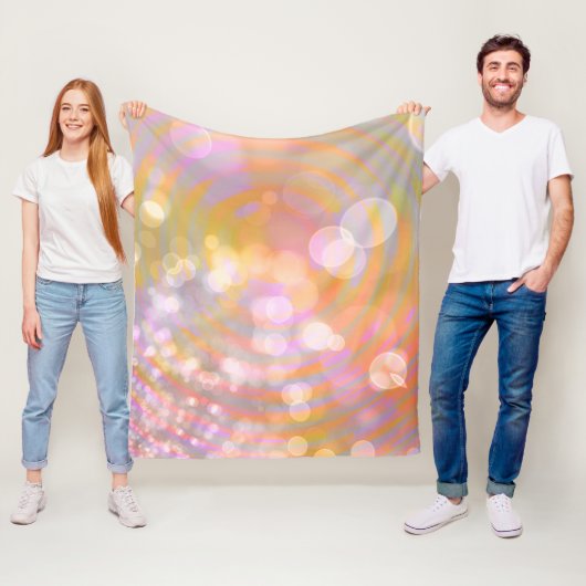 Etherele Gloedspiralen en Licht Fleece Deken (In situ)
