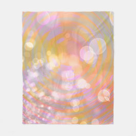 Etherele Gloedspiralen en Licht Fleece Deken