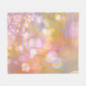 Etherele Gloedspiralen en Licht Fleece Deken (Voorkant (Horizontaal))