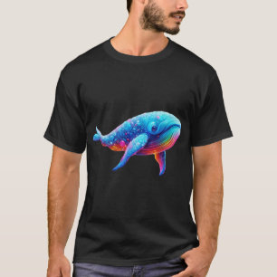 Etherele Gloeiende Walvis – Levendige Neon Fanta T-shirt