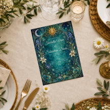 Etherele Himmelse Art Nouveau Bruiloft
