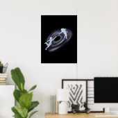 Etherele Kosmische Geliefden Hartsterrenstelsel Poster (Thuiskantoor)