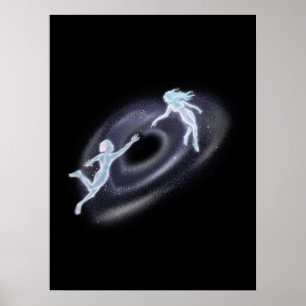 Etherele Kosmische Geliefden Hartsterrenstelsel Poster