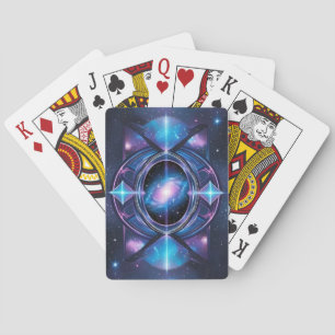 Etherele Kosmische Portaal Speelkaart Achterkant Pokerkaarten