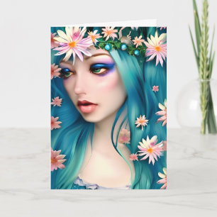 Etherele Kunst   Mooie Fee   Denkend Aan Jou Kaart