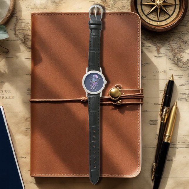 Etherele kwal paarsblauw horloge (Creator heeft geüpload)