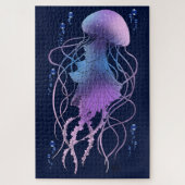 Etherele kwal paarsblauw legpuzzel (Verticaal)