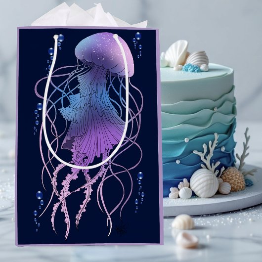 Etherele kwal paarsblauw medium cadeauzakje
