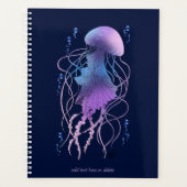 Etherele kwal paarsblauw planner (Voorkant)