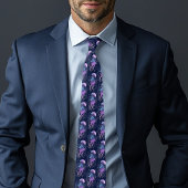 Etherele kwal paarsblauw stropdas