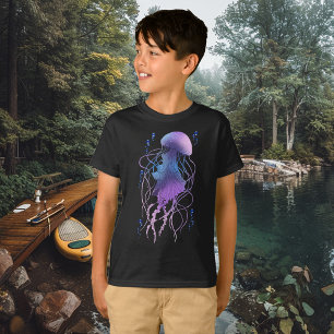 Etherele kwal paarsblauw t-shirt
