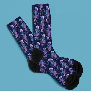 Etherele kwal violetblauw sokken
