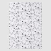 Etherele Libel & Botanische Lijnkunstpatroon Tissuepapier (Voorkant)
