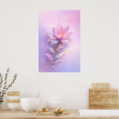 Etherele Lotus Licht Poster (Keuken)
