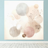 Etherele Natuur: Wabi Sabi Kunst Canvas Afdruk (Insitu (Houten vloer))