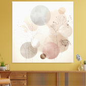 Etherele Natuur: Wabi Sabi Kunst Canvas Afdruk (Insitu (Woonkamer))