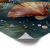Etherele Onderwaterscène Poster (Hoek)
