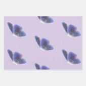 Etherele Paarse Vlinder Esthetische Cadeaupapier  (Voorkant 3)