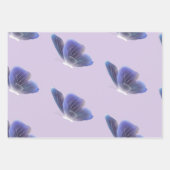 Etherele Paarse Vlinder Esthetische Cadeaupapier  (Voorkant)