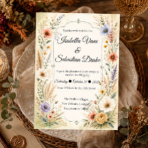 Etherele Pastel Wildebloemen Romantische Bruiloft