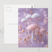 Etherele Pluche Paddenstoelentuin, Zachte Pastel F Briefkaart (Voorkant / Achterkant)