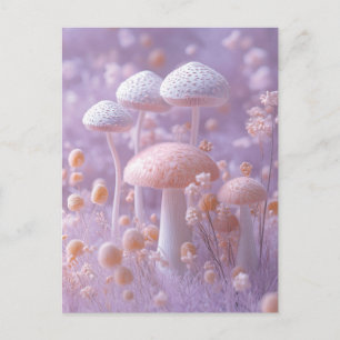 Etherele Pluche Paddenstoelentuin, Zachte Pastel F Briefkaart
