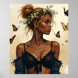 Etherele schoonheid in bloei poster