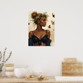 Etherele schoonheid in bloei poster (Keuken)