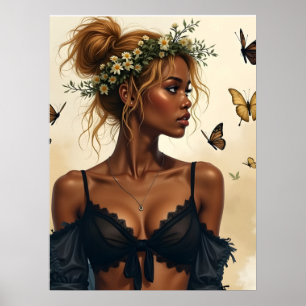 Etherele schoonheid in bloei poster