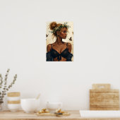 Etherele schoonheid in bloei poster (Keuken)